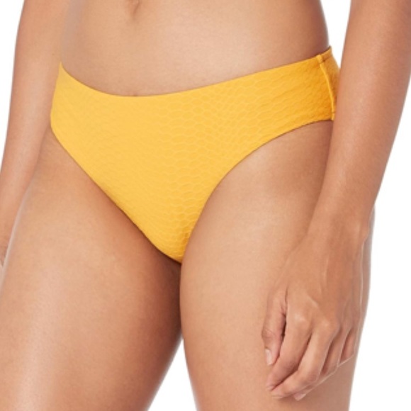 SEAFOLLY Medusa saffron hipster bikini swim bottom retro mid rise 40054-751 NWT - Picture 1 of 9